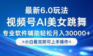 （12752期）视频号最新6.0玩法，当天起号小白也能轻松月入30000+-副业吧
