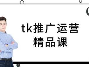 tk推广运营精品课-tiktok跨境电商教程-副业吧