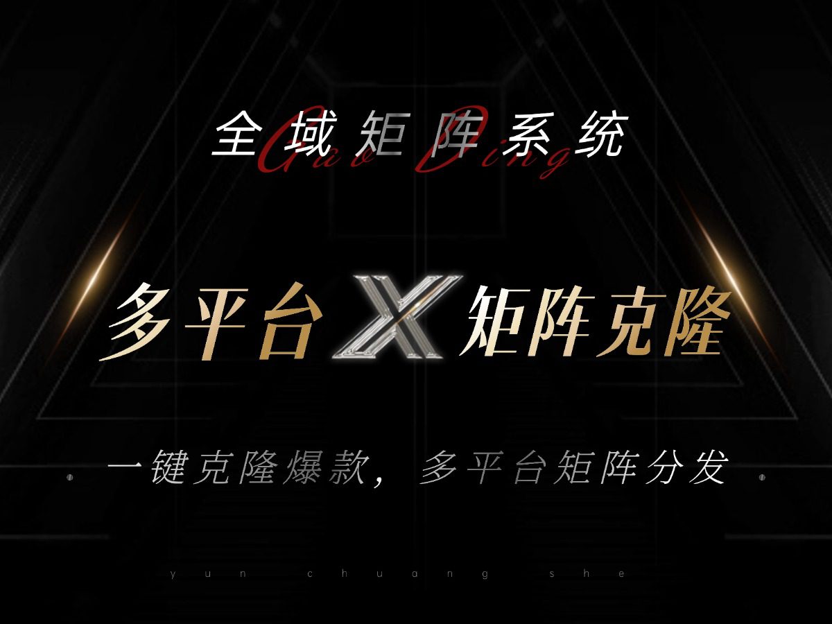 （13126期）全域矩阵系统，可一键克隆爆款矩阵分发到多个平台！矩阵操作日引流500+！-副业吧