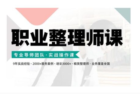 职业整理师培训(新版)，实战操作课-副业吧