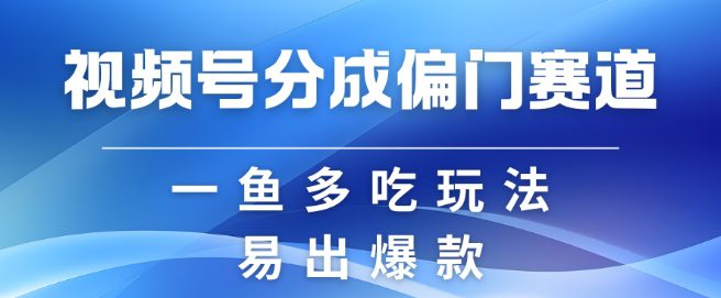 视频号创作者分成计划偏门类目，容易爆流，实拍内容简单易做-副业吧