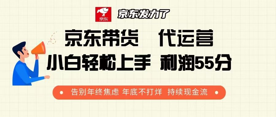 （13833期）京东带货 代运营 利润55分 告别年终焦虑 年底不打烊 持续现金流-副业吧