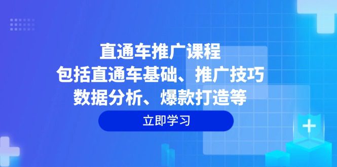 （14001期）直通车推广课程：包括直通车基础、推广技巧、数据分析、爆款打造等-副业吧