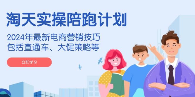 （14008期）淘天实操陪跑计划，2024年最新电商营销技巧，包括直通车、大促策略等-副业吧