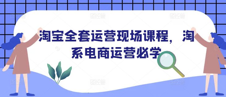 淘宝全套运营现场课程，淘系电商运营必学-副业吧