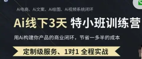 AI实操培训第20-21期线下，0基础保姆级教程，3月最新整理，企业获客、降本增效、打造超级个体-副业吧