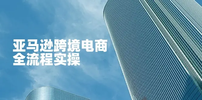亚马逊跨境电商全流程实操，教你从零开始，掌握店铺运营与广告技巧-副业吧