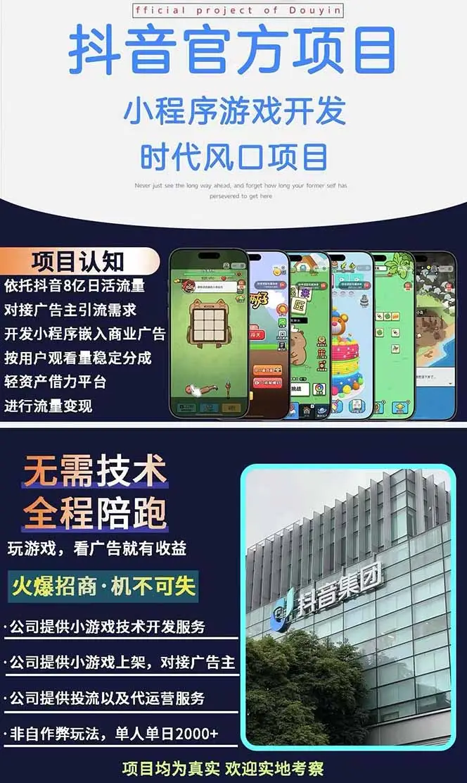 图片[1]-2025最热抖音官方项目 Ai时代风口项目小程序游戏开发 实测单个游戏日收…-副业吧