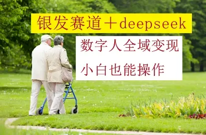 银发赛道+deepseek数字人全域变现，小白也能操作-副业吧