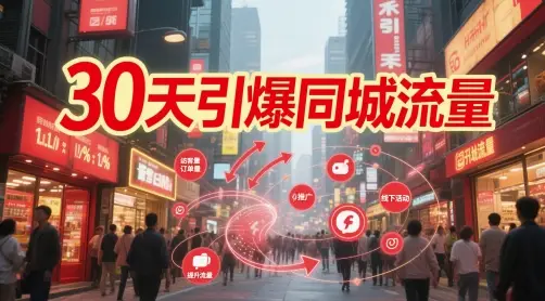 30天引爆同城流量：团购篇 认知篇 流量篇 来客篇 达人篇 老板人设IP篇 投流篇-副业吧