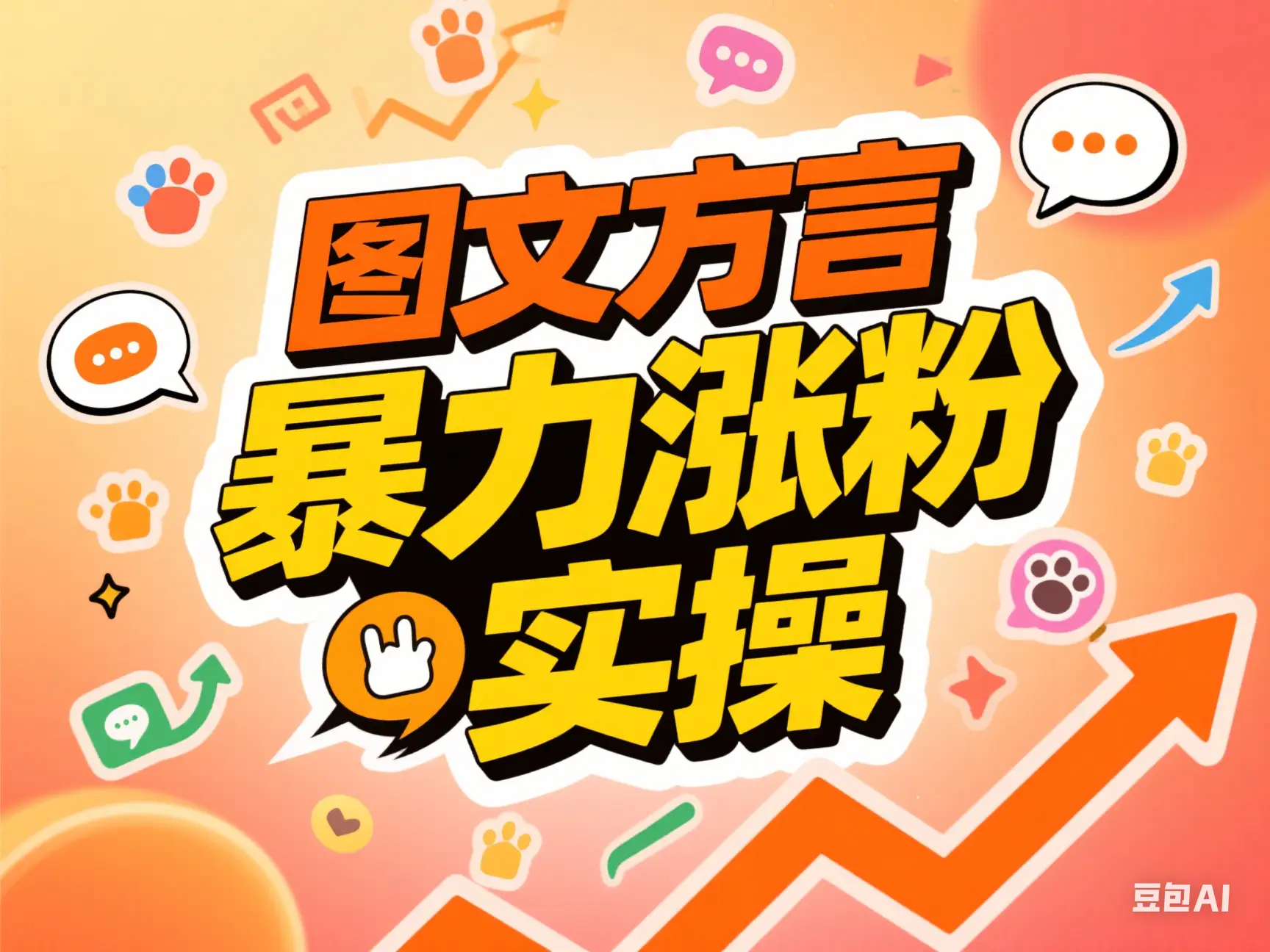 图文方言 暴力涨粉实操-副业吧