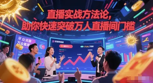 直播实战方法论，助你快速突破万人直播间门槛-副业吧