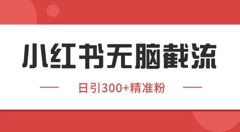 小红书截流同行客源，独家野路子获客玩法 日引200+暴力获客【揭秘】-副业吧