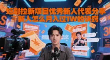 短剧拉新项目优秀新人代表分享新人怎么月入过1W的诀窍-副业吧