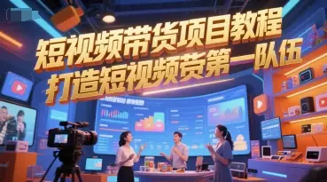短视频带货项目教程，打造短视频带货第一队伍-副业吧