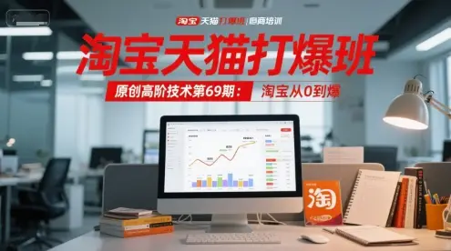 淘宝天猫打爆班原创高阶技术第69期：淘宝从0到爆-副业吧