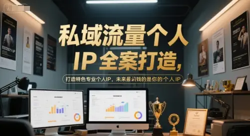私域流量个人IP全案打造，打造特色专业个人IP，未来最值钱的是你的个人IP-副业吧