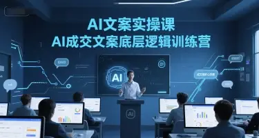 AI文案实操课，AI成交文案底层逻辑训练营-副业吧
