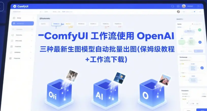 ComfyUI 工作流使用 OpenAI 三种最新生图模型自动批量出图(保姆级教程+工作流下载)-副业吧