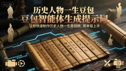 历史人物一生豆包智能体生成提示词，让你快速制作历史人物一生类视频，简单易上手-副业吧