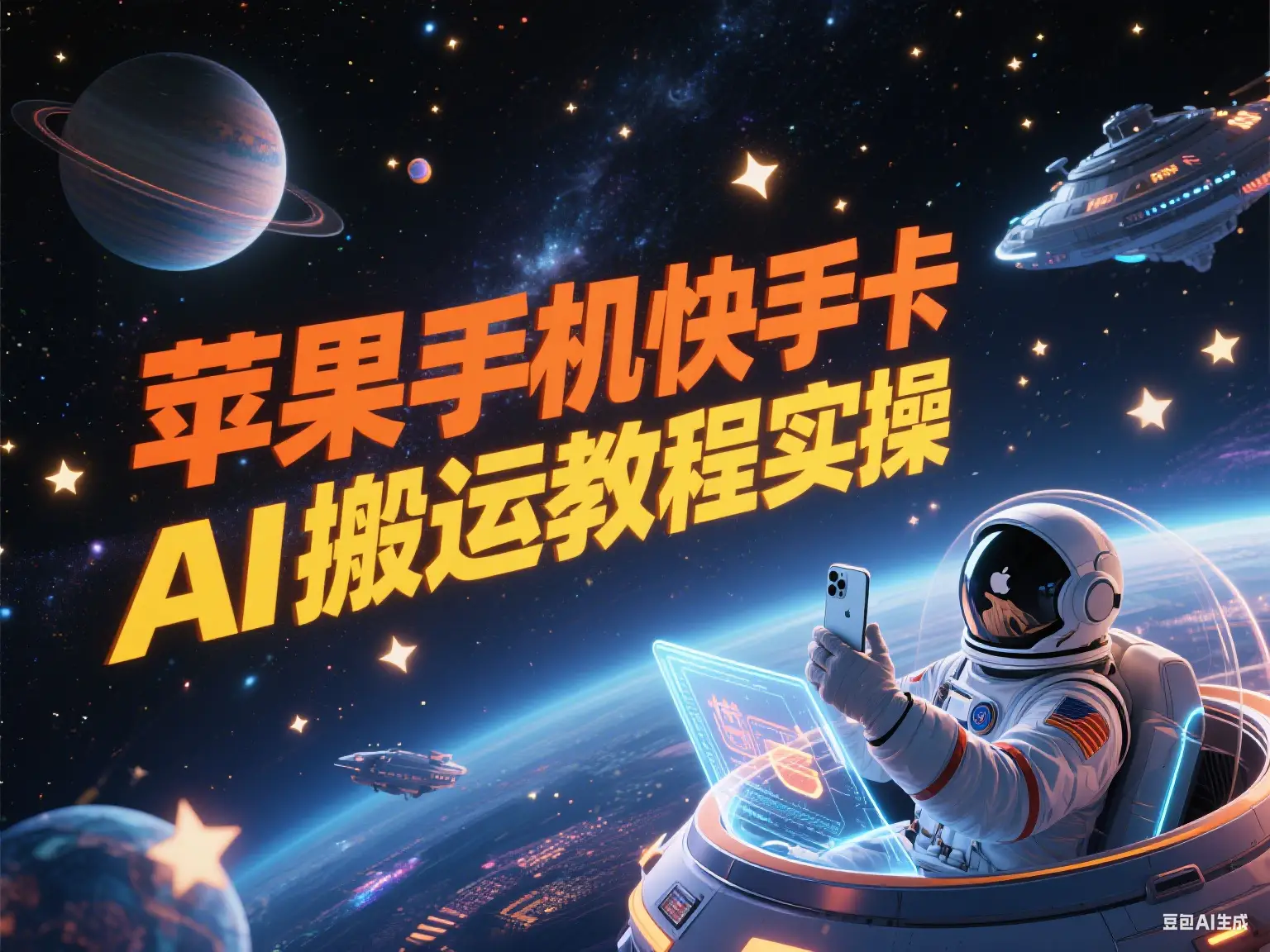 苹果手机快手卡AI搬运教程实操-副业吧