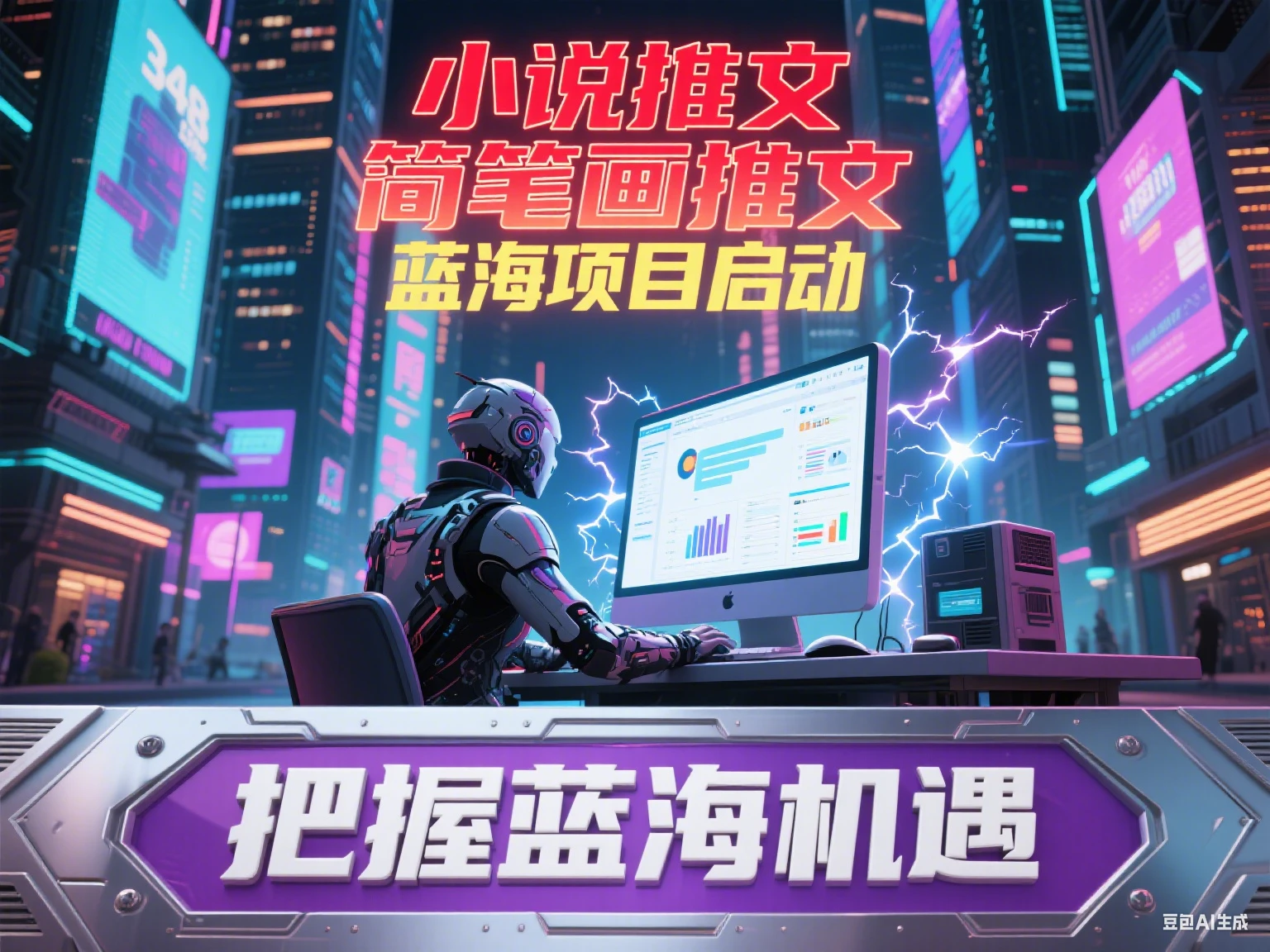 【精】小说推文 简笔画推文蓝海项目启动-副业吧