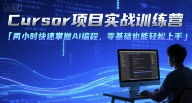 【精】Cursor项目实战训练营，两小时快速掌握AI编程，零基础也能轻松上手-副业吧