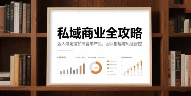 私域商业全攻略，强人设定位加高客单产品，团队搭建与风险管控-副业吧