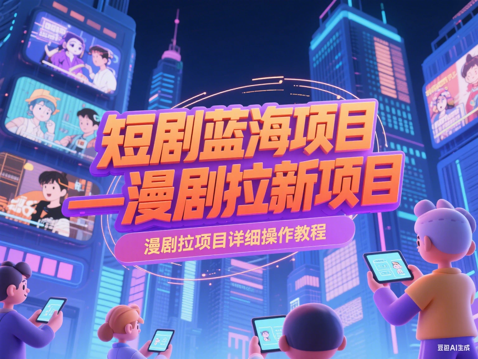 【精】短剧蓝海项目—漫剧拉新项目详细操作教程-副业吧