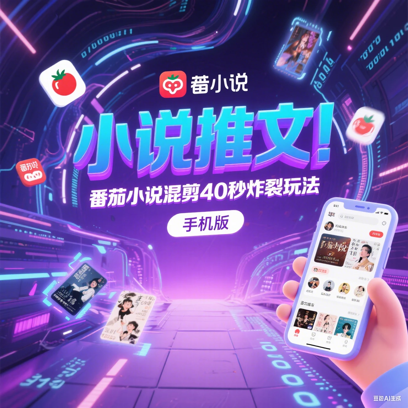 【精】小说推文 番茄小说混剪40秒炸裂玩法 手机版-副业吧