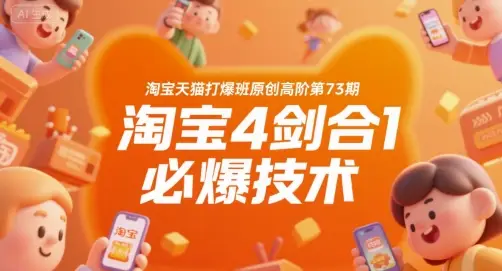 淘宝天猫打爆班原创高阶第73期，淘宝4剑合1必爆技术-副业吧