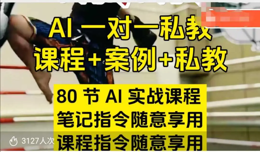 AI指令实战课，课程+案例，80节AI实战课程，笔记指令随意享用，课程指令随意享用(更新7月)-副业吧