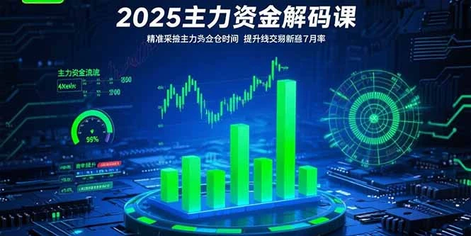 2025主力资金解码课：精准捕捉主力建仓时机，提升短线交易胜率(更新7月-副业吧