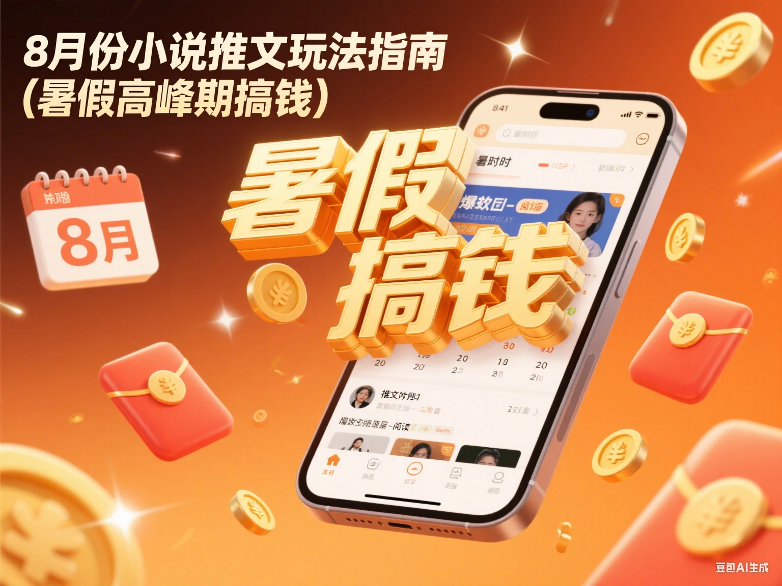 8月份小说推文玩法指南（暑假高峰期搞钱）-副业吧