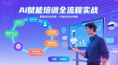 AI赋能培训全流程实站，覆盖培训全场景，打通 Al培训全链路-副业吧