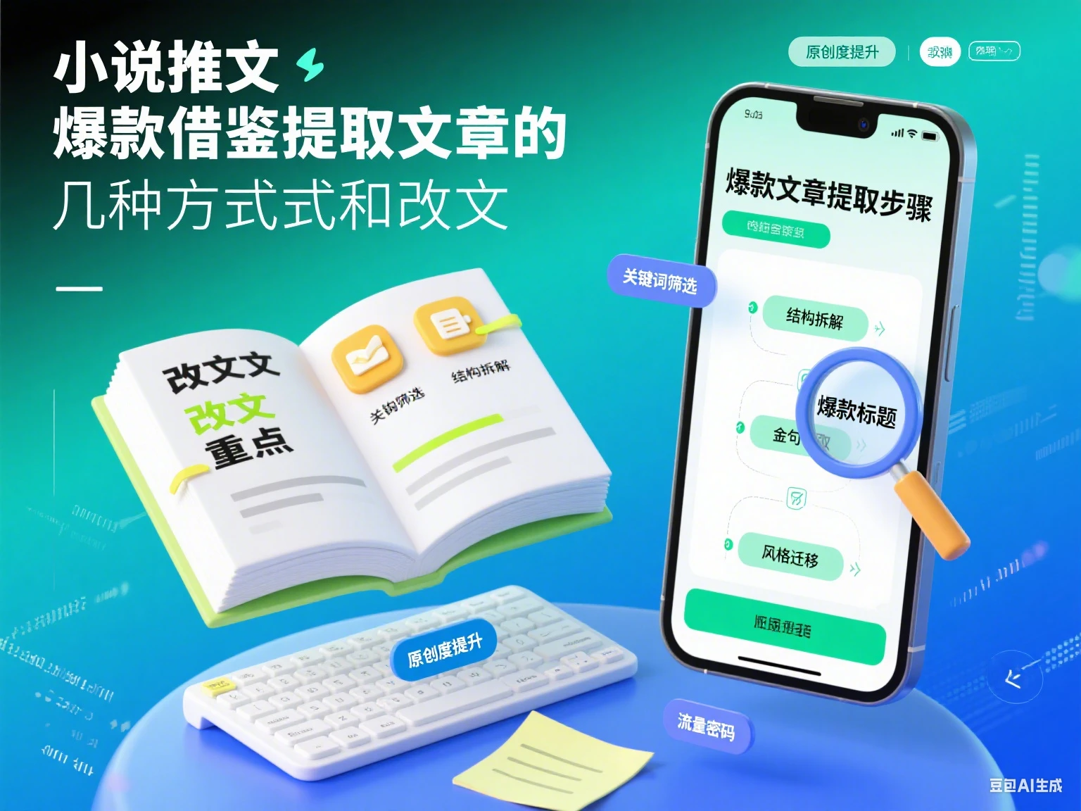 小说推文 爆款借鉴提取文章的几种方式和改文-副业吧