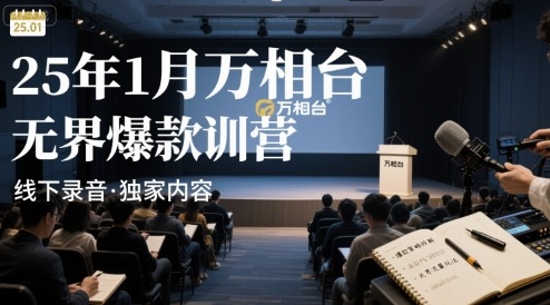25年1月万相台无界爆款特训营线下录音-副业吧