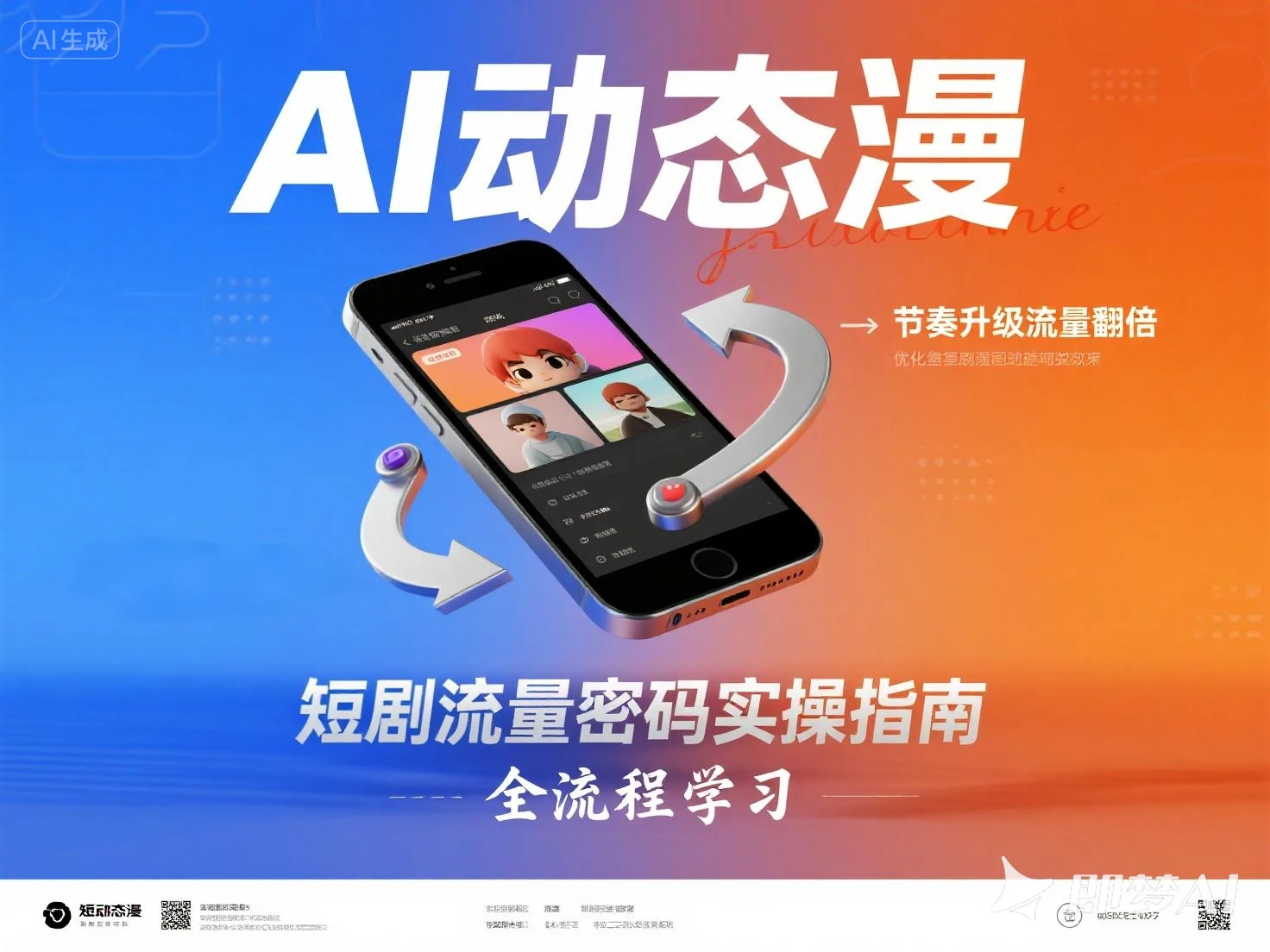 【精】AI动态漫 全流程学习-副业吧
