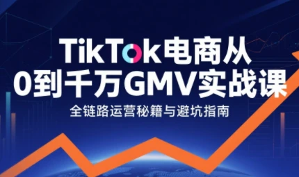 【精】三千老师·TikTok电商从0到千万GMV实战课-副业吧