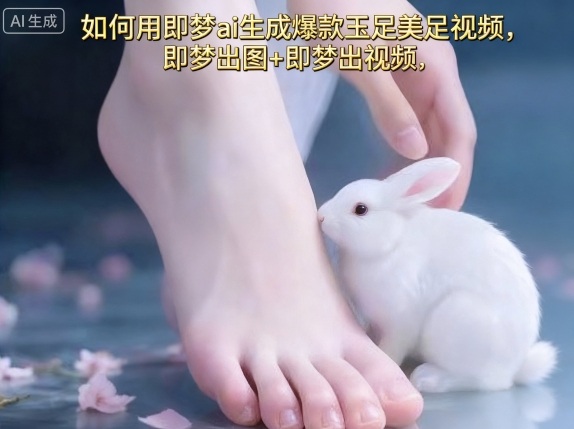 如何用即梦ai生成爆款玉足美足视频,即梦出图+即梦出视频,快速涨粉-副业吧