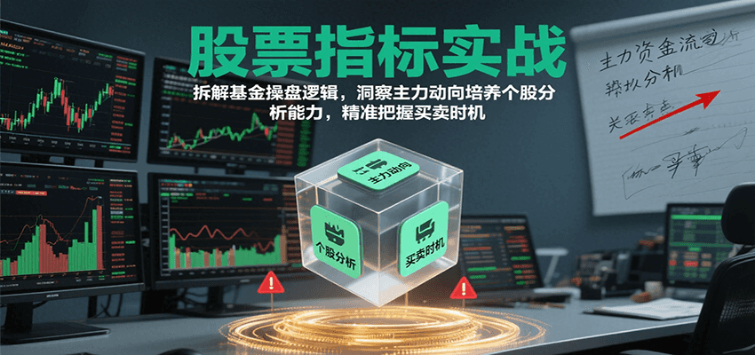 股票指标实战，基金操盘逻辑拆解，洞察主力动向培养个股分析能力把握买卖时机(更新)-副业吧