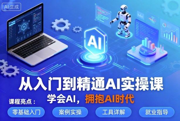 从入门到精通AI实操课，学会AI，拥抱AI时代-副业吧