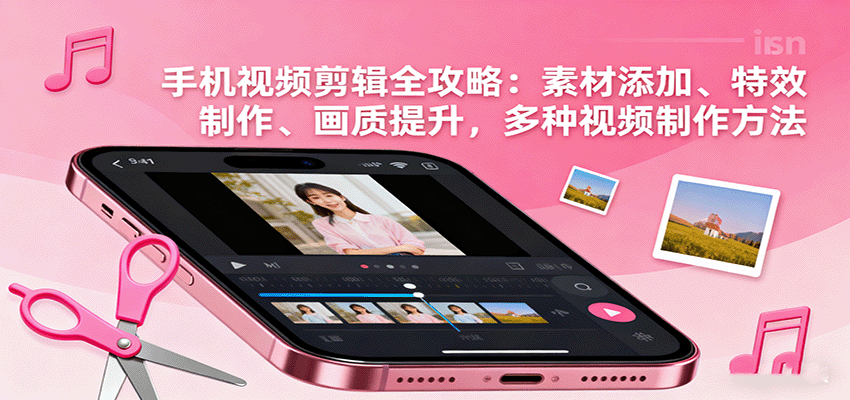 手机视频剪辑全攻略:素材添加、特效制作、画质提升,多种视频制作方法-副业吧