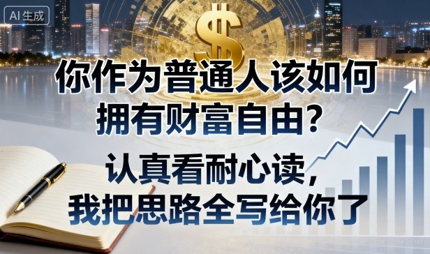 付费文章：你作为普通人该如何拥有财富自由？认真看耐心读，我把思路全写给你了-副业吧