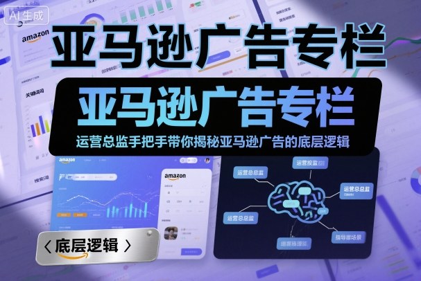 亚马逊广告专栏：运营总监手把手带你揭秘亚马逊广告的底层逻辑-副业吧