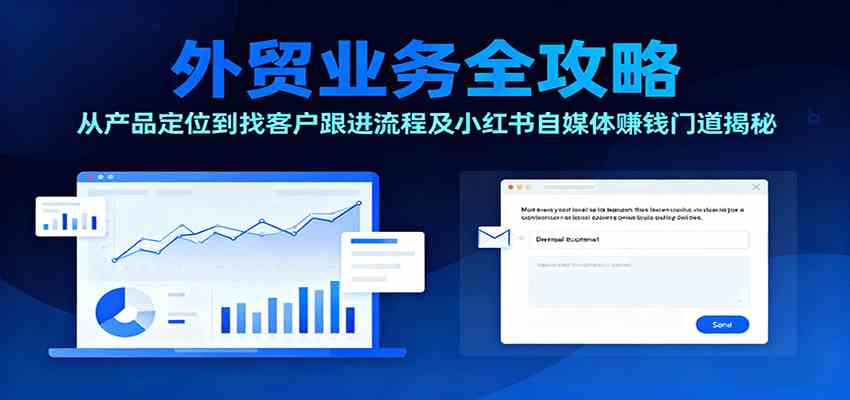 外贸业务全攻略:从产品定位到找客户跟进流程及小红书自媒体赚钱门道揭秘-副业吧