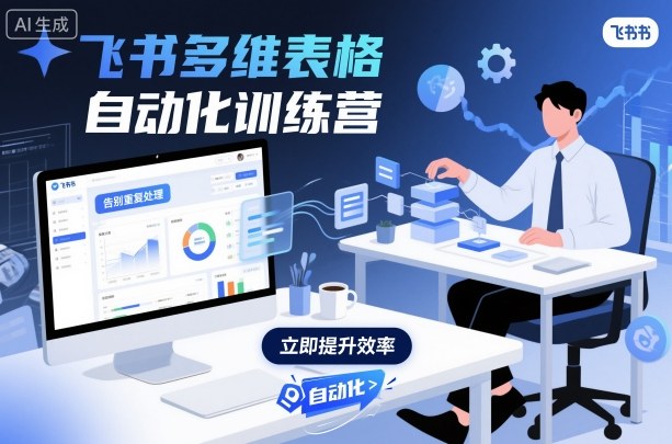 飞书多维表格自动化训练营,手把手教你告别重复处理,用多维表格开启高效办公新模式-副业吧