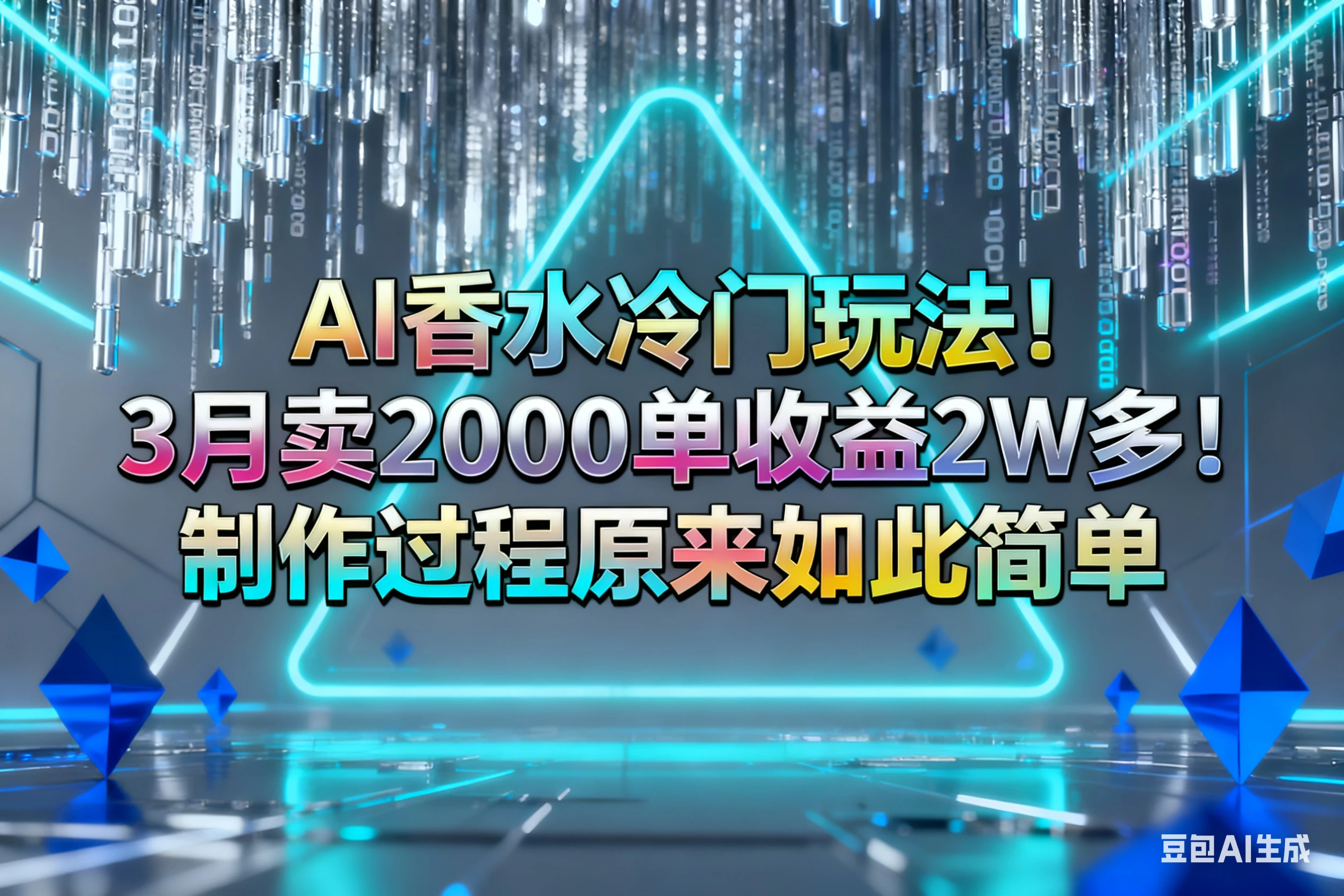 AI香水冷门玩法！3月卖2000单收益2w多！制作过程原来如此简单-副业吧