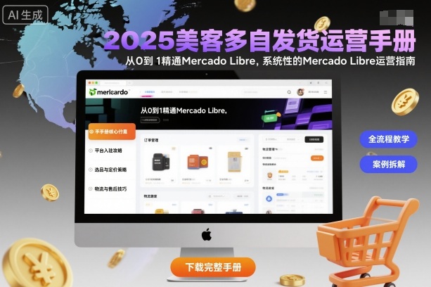 2025美客多自发货运营手册:从0到1精通Mercado Libre,系统性的Mercado Libre运营指南-副业吧