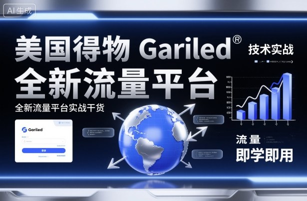 美国得物Gariled技术实战，全新流量平台​实战干货，即学即用-副业吧